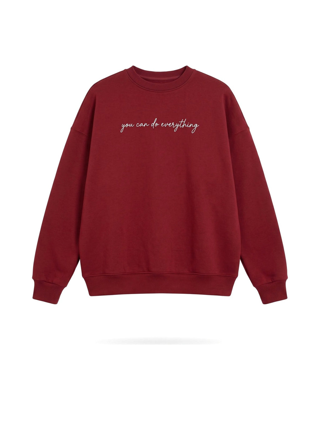 Sweatshirt YOU CAN — Burgundy — WOOGEE