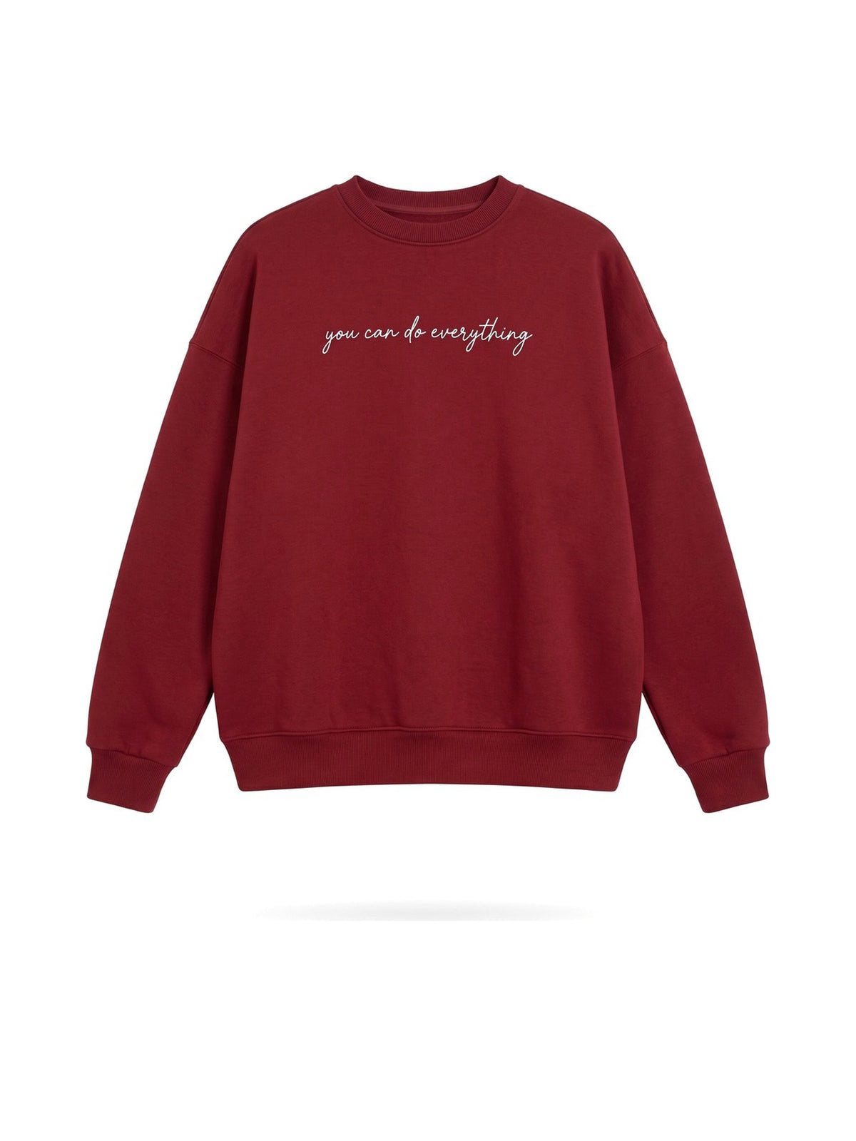 Sweatshirt YOU CAN — Burgundy — WOOGEE