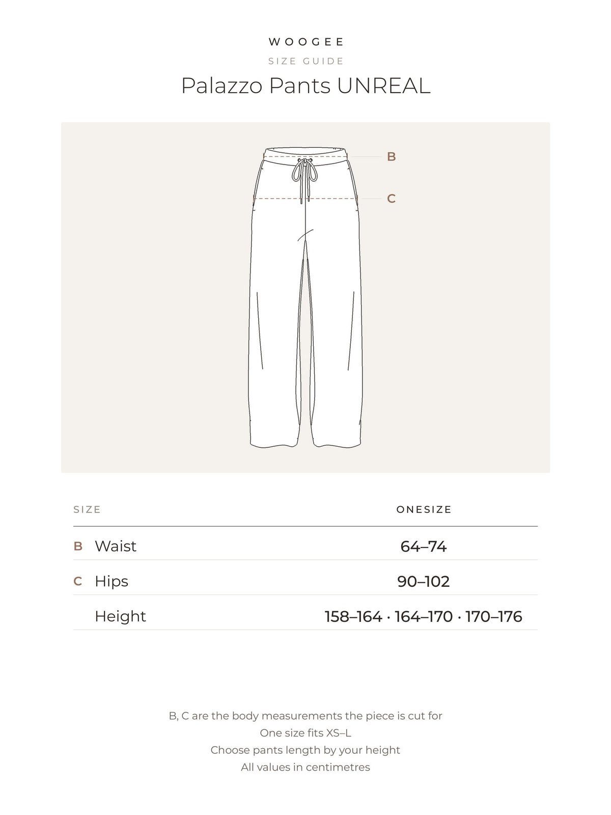 Size & fit — Asphalt — Barbie — Grey Melange — Milk — WOOGEE