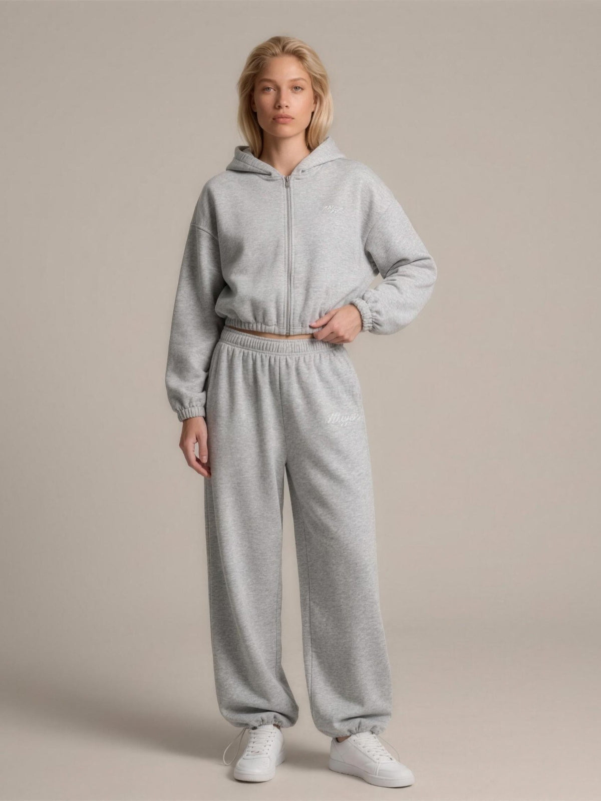 Pants BAGGY — Grey Melange — studio