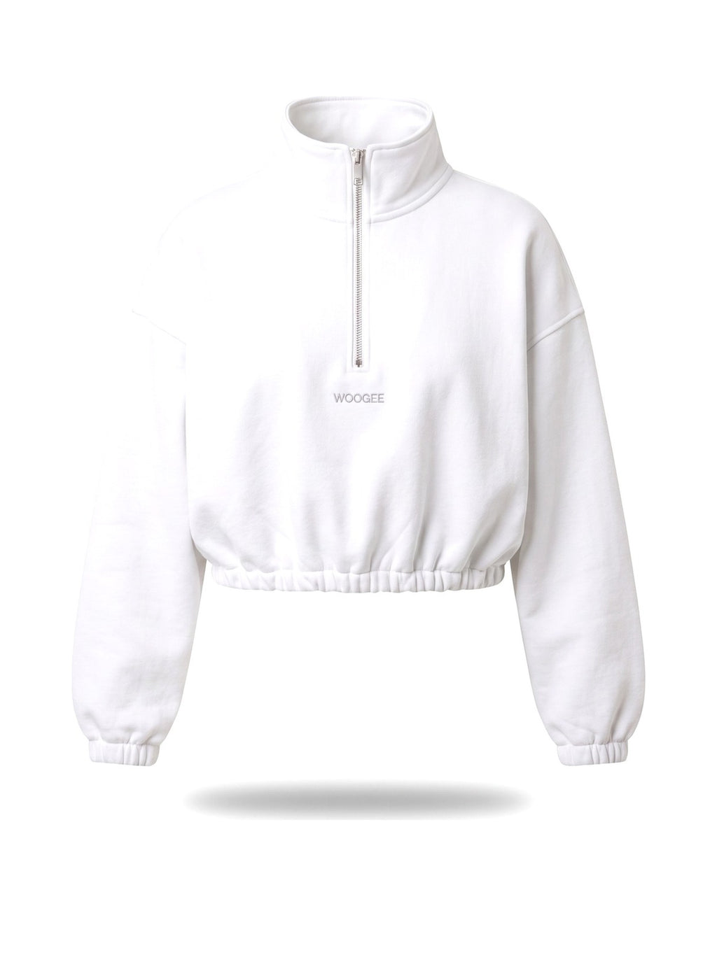 Crop Sweatshirt ACE — White — WOOGEE