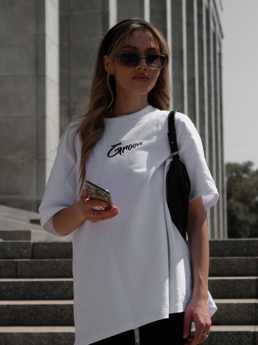 T-shirt GROOVE / White — WOOGEE
