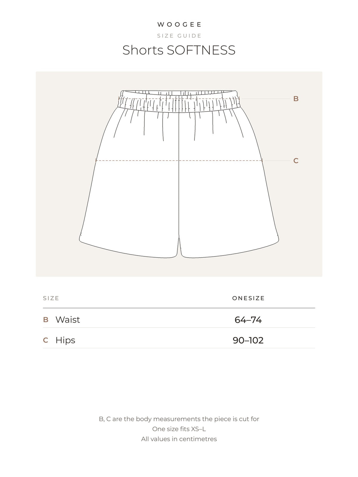 Size & fit — Pink — Ash — WOOGEE
