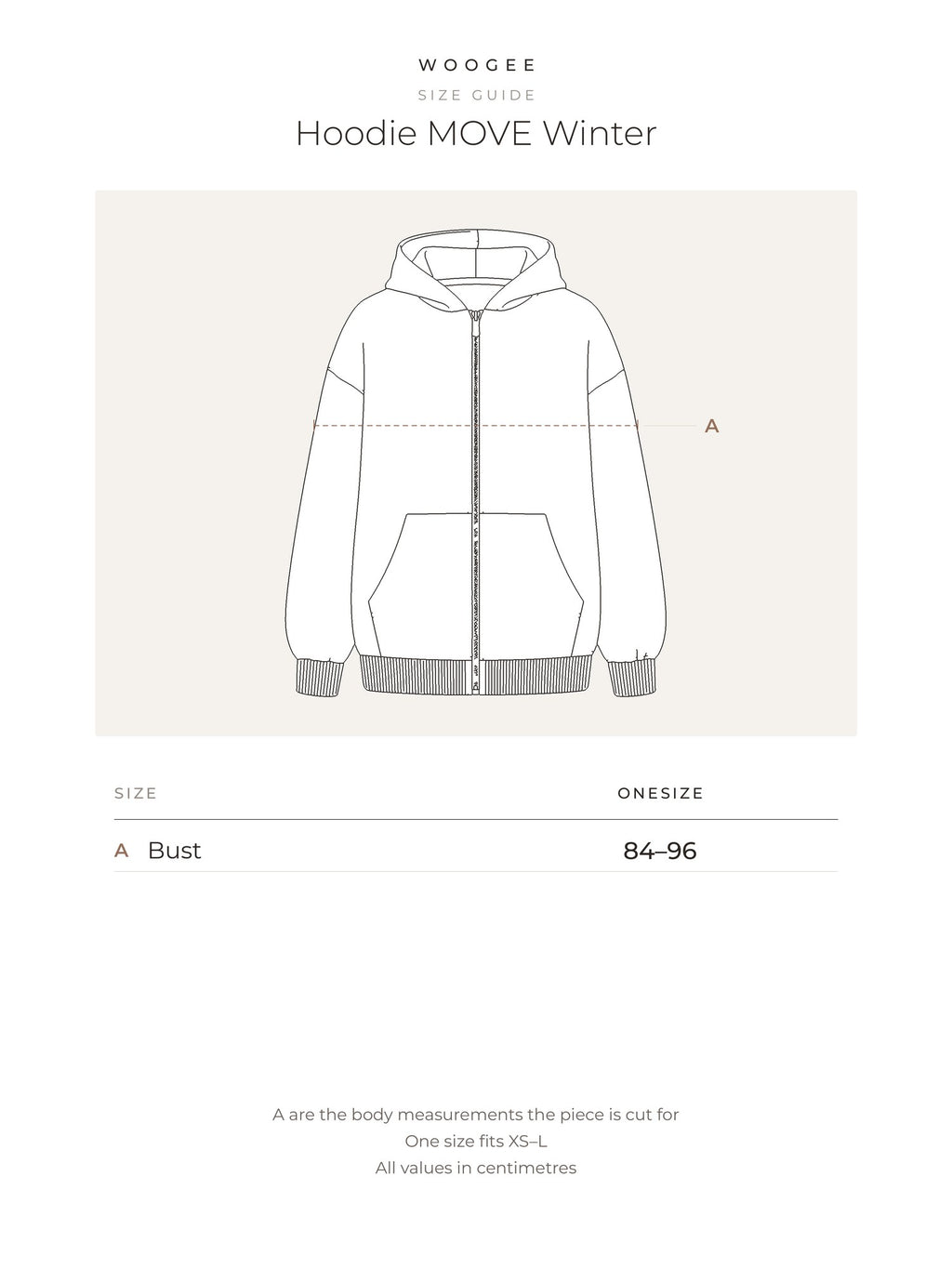 Size & fit — Grey Melange — Pink — Black — WOOGEE