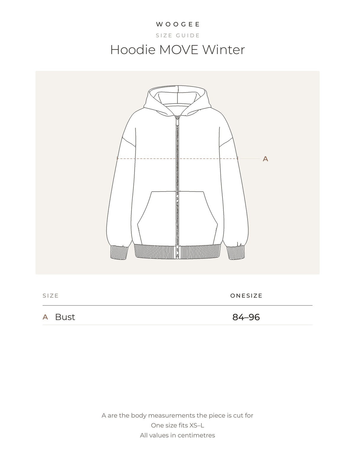 Size & fit — Grey Melange — Pink — Black — WOOGEE