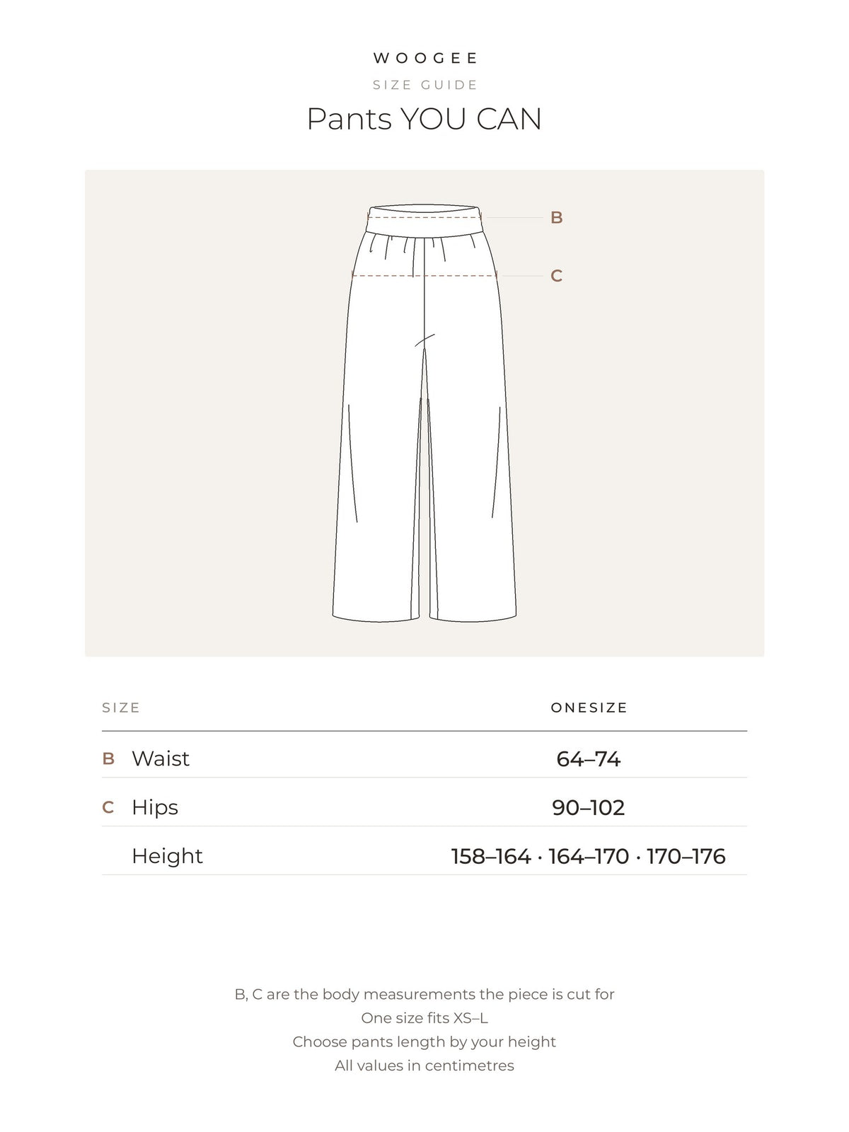 Size & fit — Burgundy — Grey Melange — Chocolate — WOOGEE