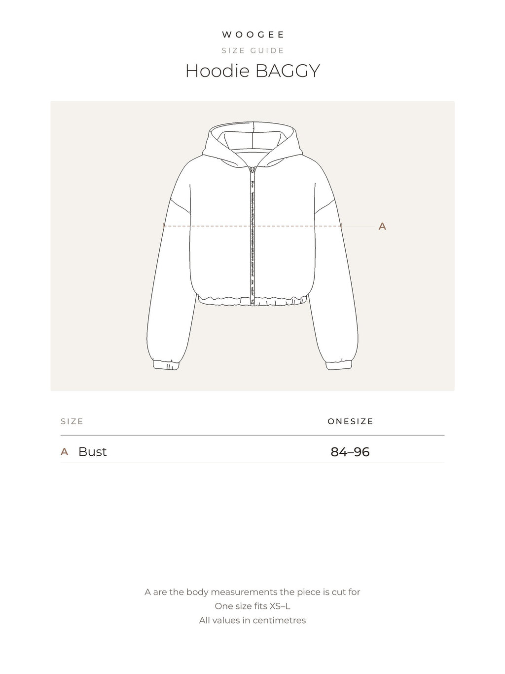 Size & fit — Grey Melange — Cream — Platinum — Black — Chocolate — WOOGEE