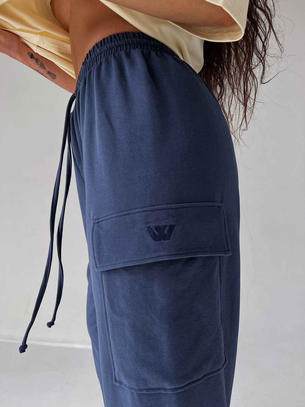 Pants Cargo AMBITION — Indigo