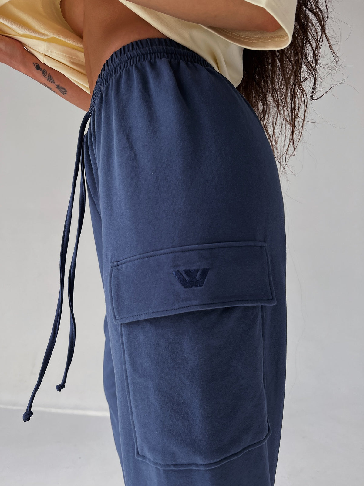 Pants Cargo AMBITION — Indigo