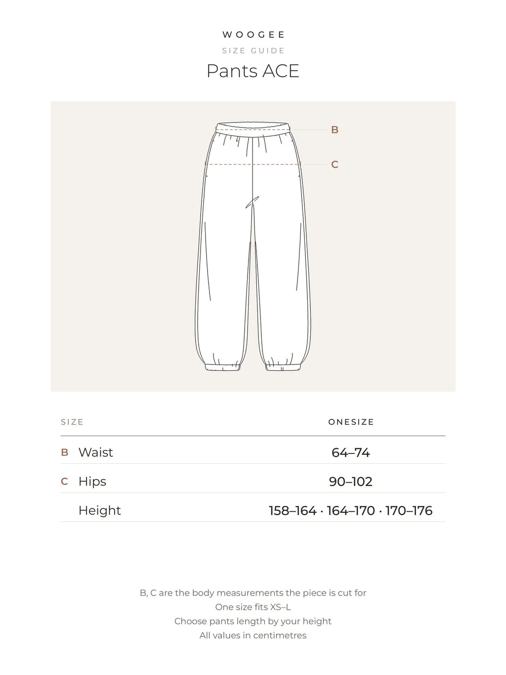 Size & fit — White — Butter — WOOGEE
