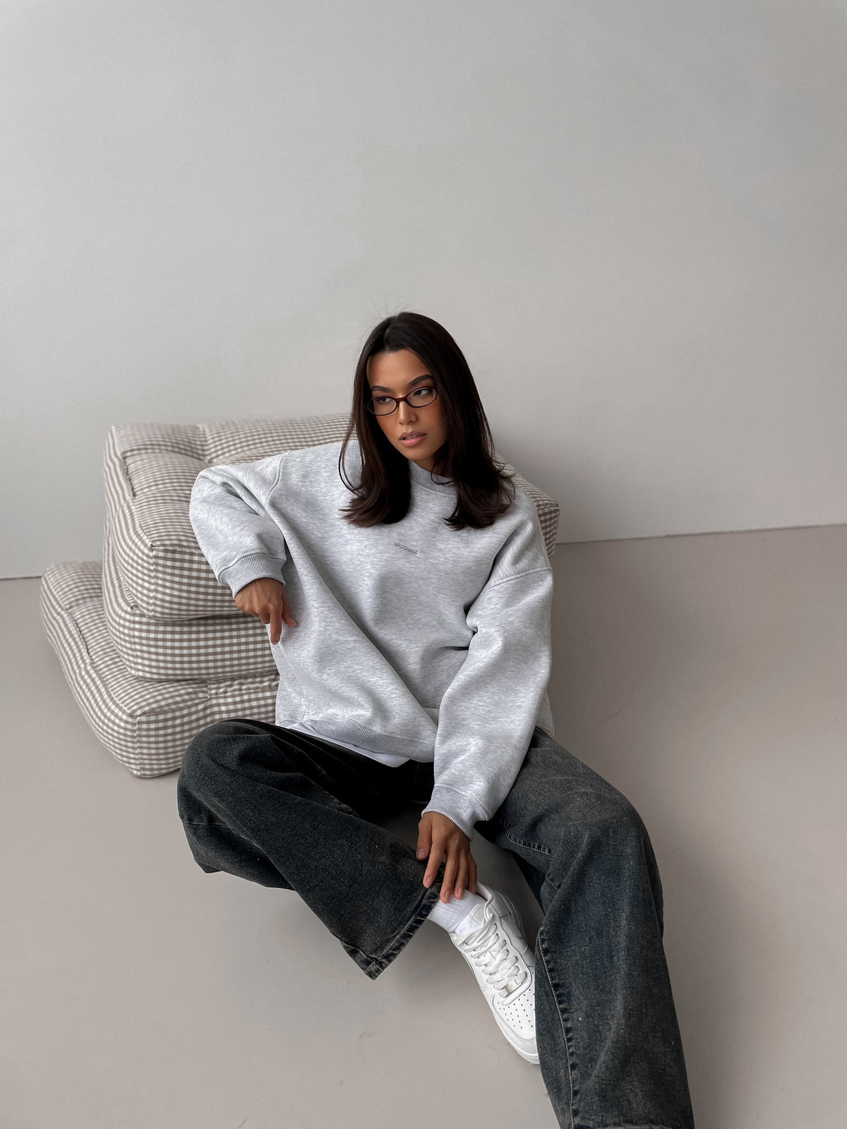 Sweatshirt COSY ( One Size) — Grey Melange