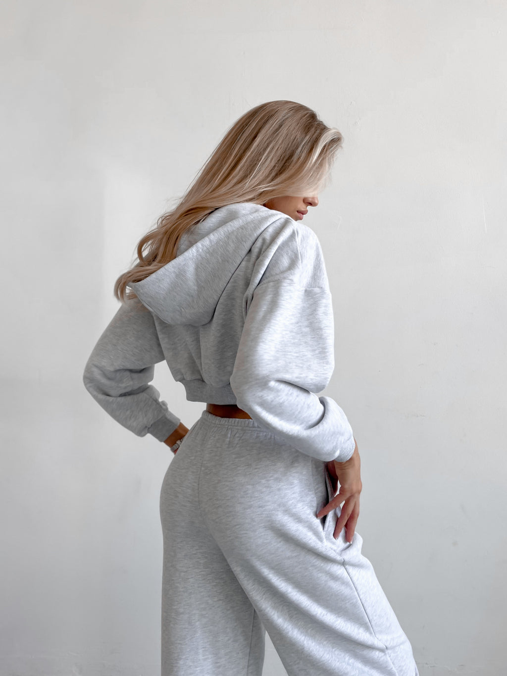 Hoodie MOVE — Grey Melange