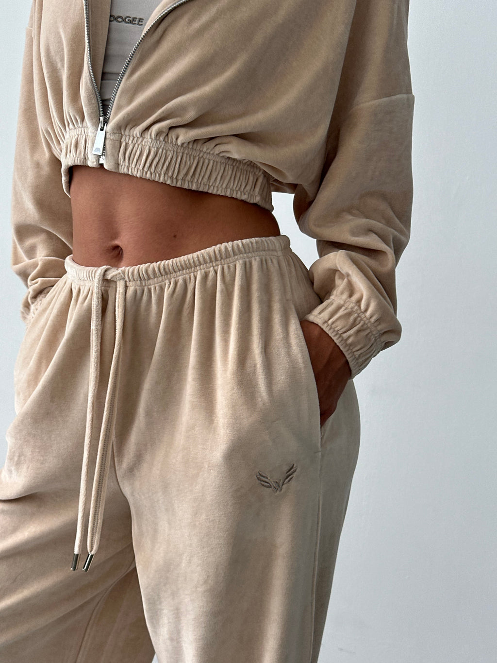 Pants SOFTNESS NEW VELOURS — Sand