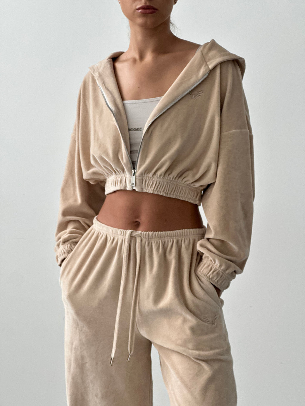 Pants SOFTNESS NEW VELOURS — Sand