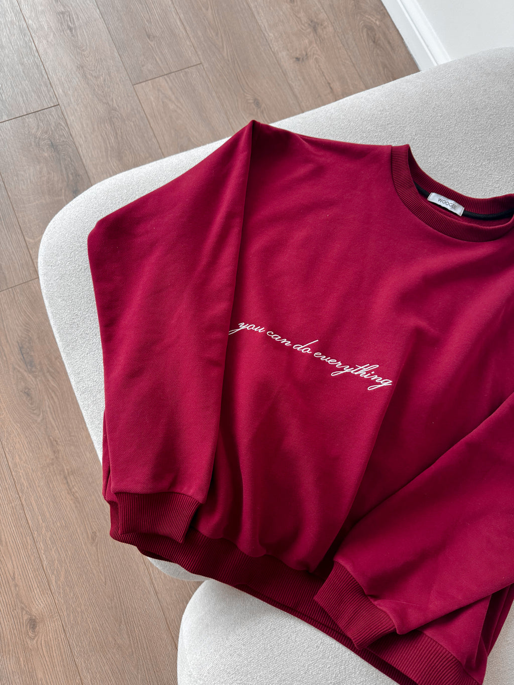 Sweatshirt YOU CAN — Burgundy