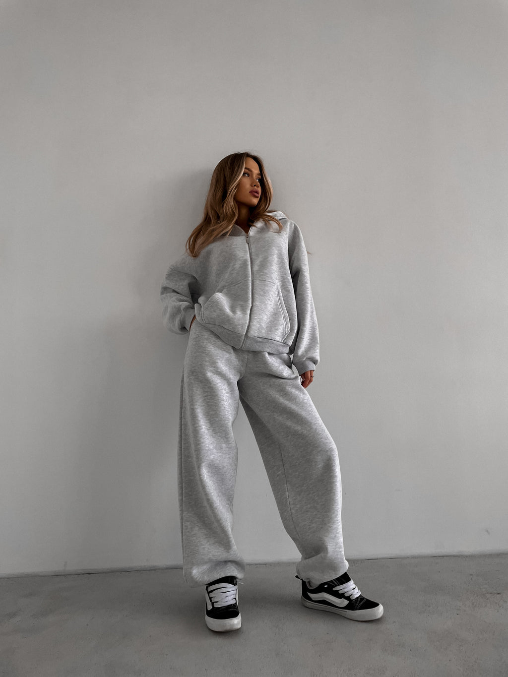 Hoodie MOVE Winter — Grey Melange