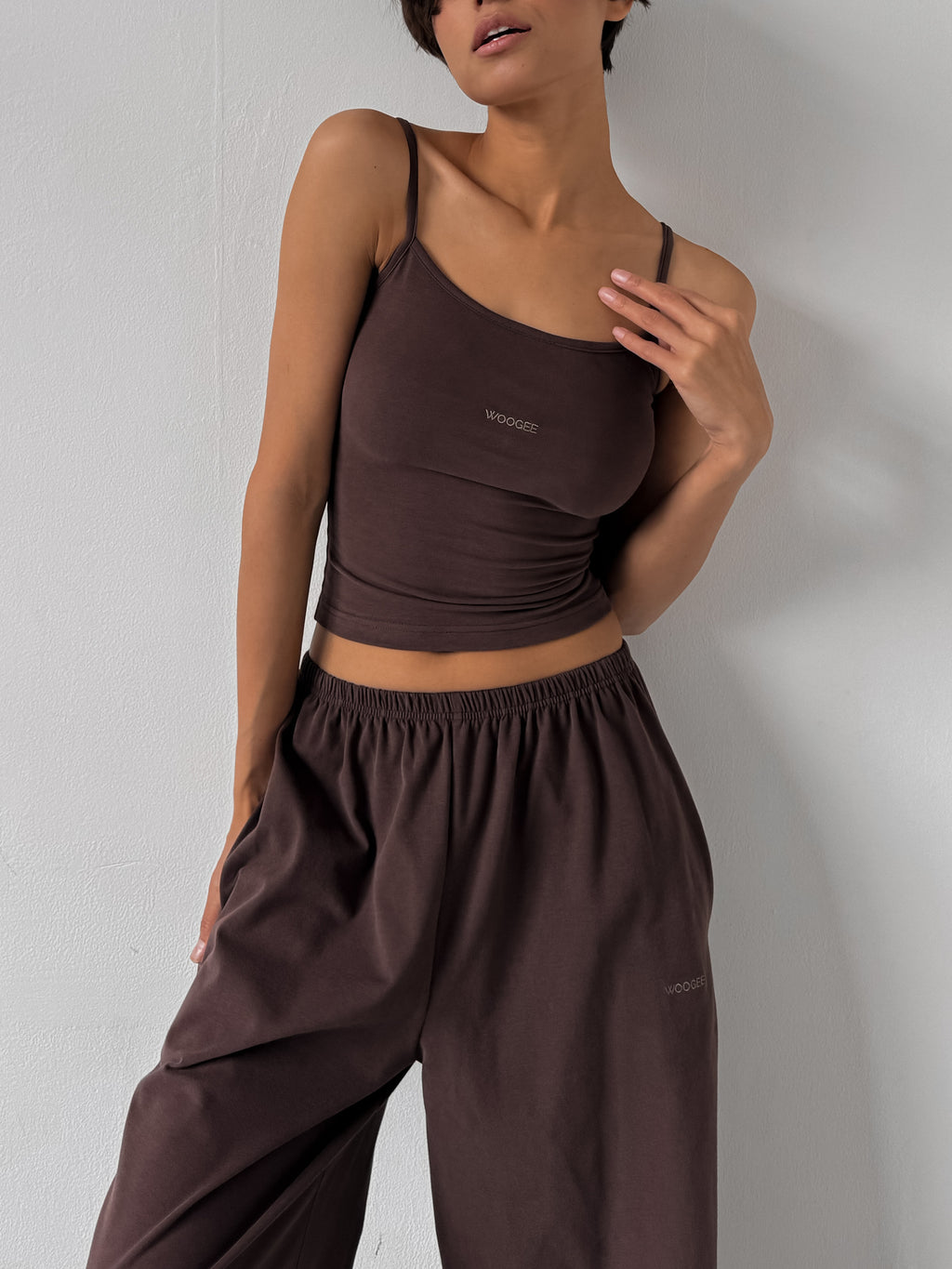 Pants LOUNGE — Chocolate — WOOGEE