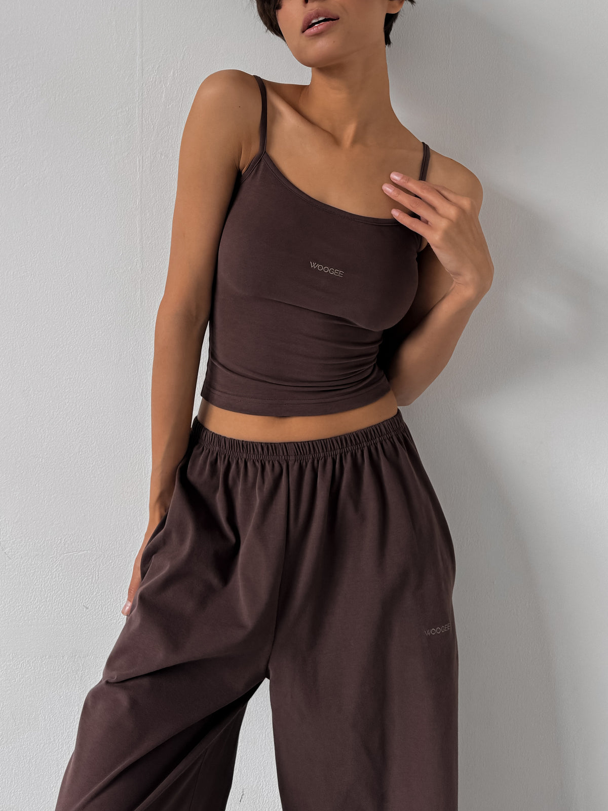 Pants LOUNGE — Chocolate — WOOGEE