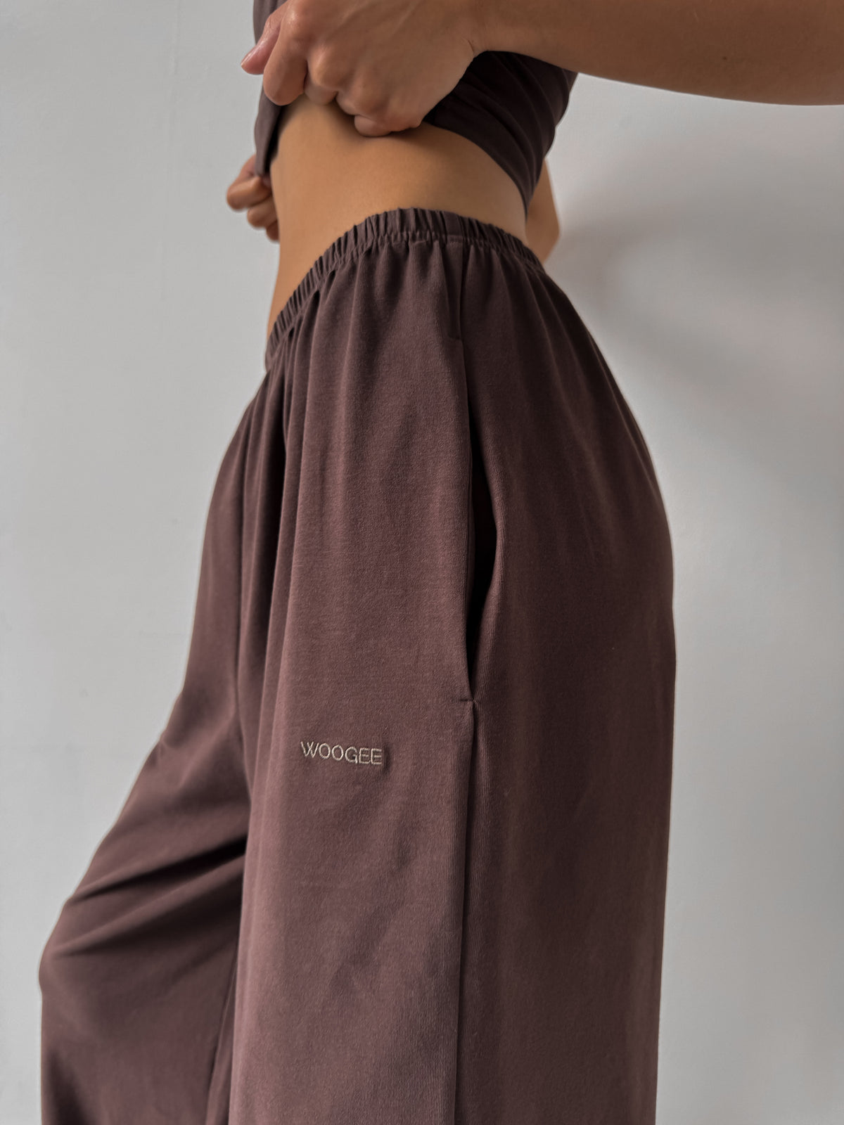 Pants LOUNGE — Chocolate — WOOGEE