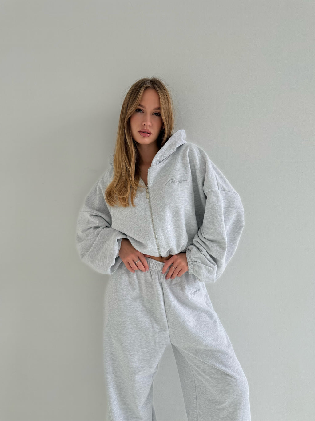 Hoodie BAGGY — Grey Melange