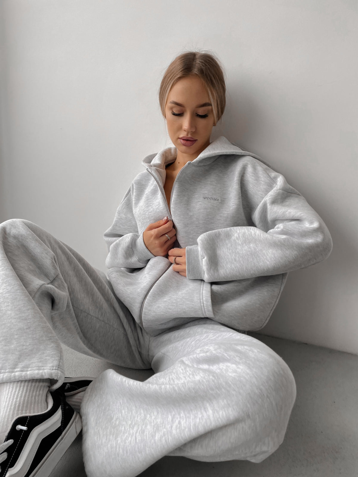 Hoodie MOVE Winter — Grey Melange