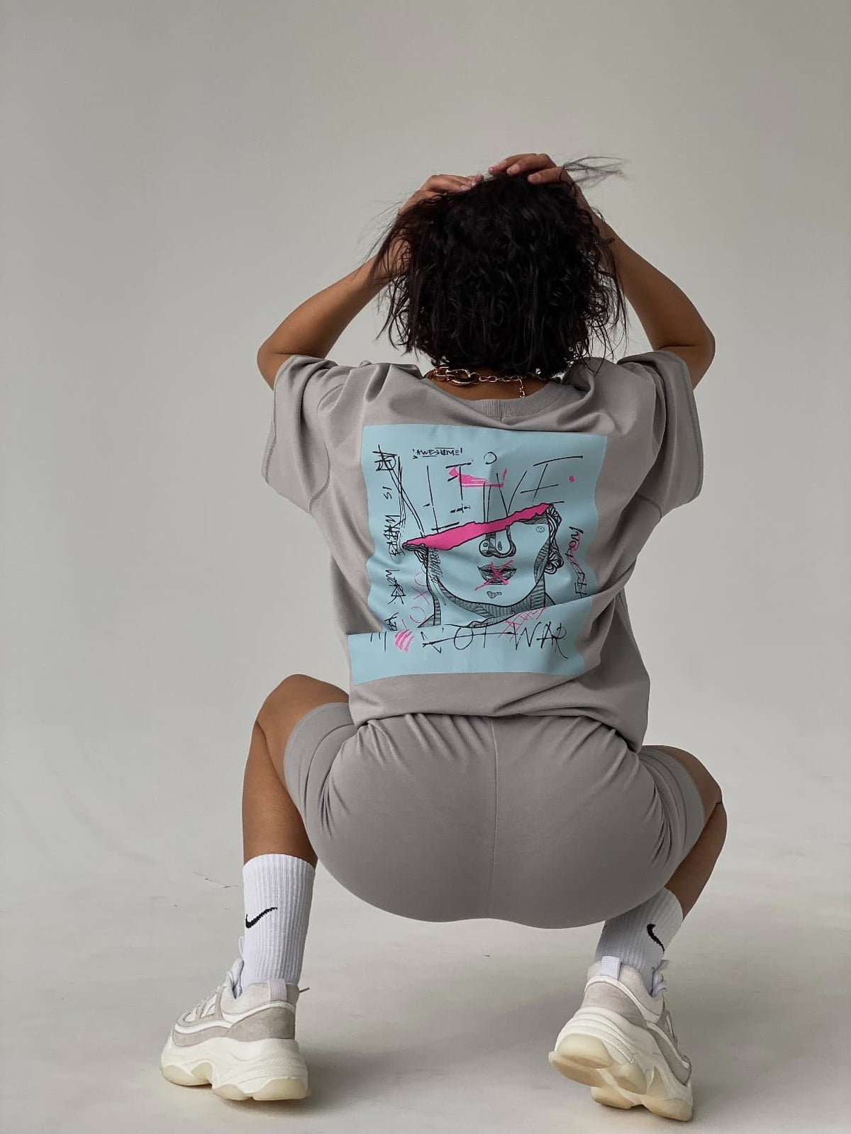 T-shirt GROOVE / Cement — WOOGEE