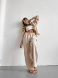Pants LINEN — Beige