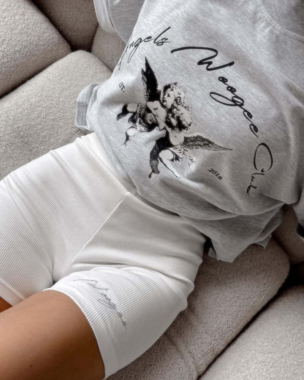 T-shirt ANGEL — Grey Melange