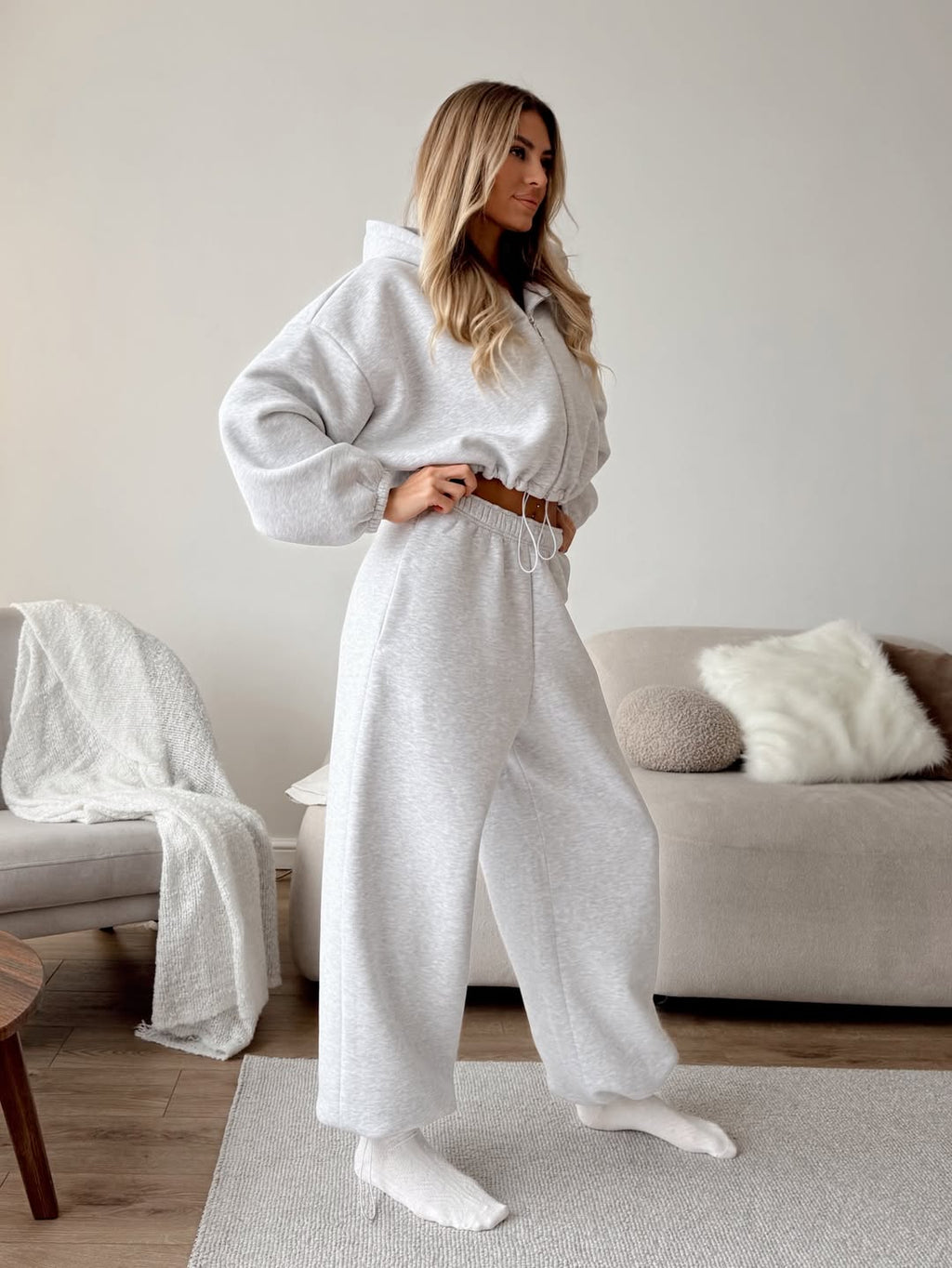 Pants BAGGY Winter — Grey Melange