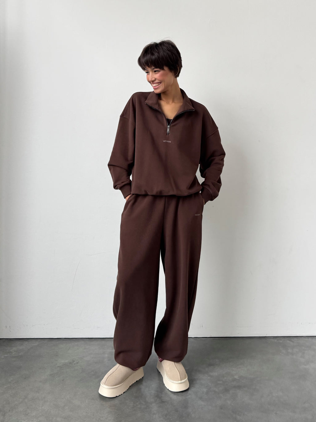 Sweatshirt CLOUD mid-season — Chocolate