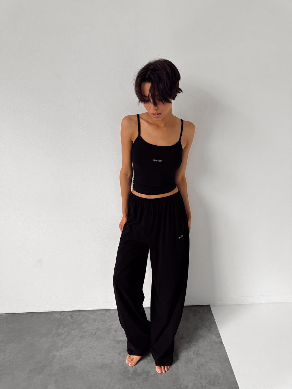 Top "LOUNGE" — Black — WOOGEE