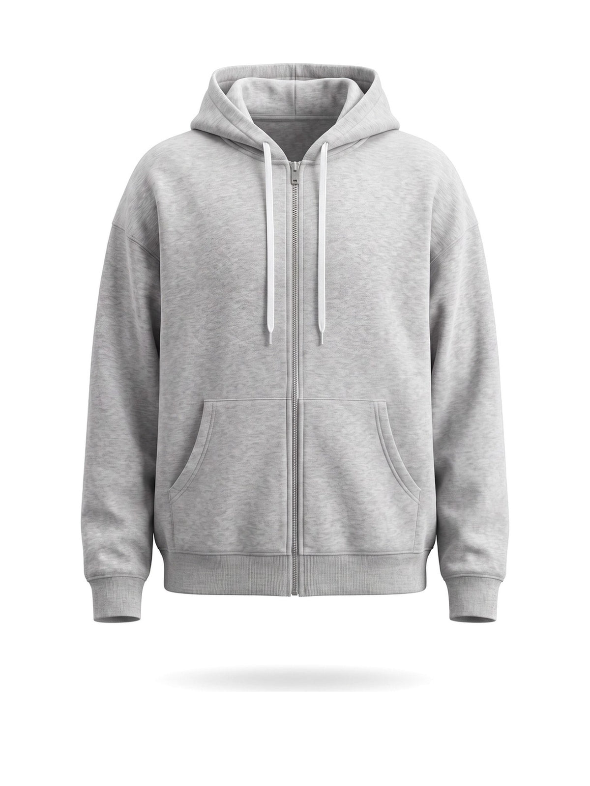 Sudadera con capucha UNISEX ZIP · Grey Melange