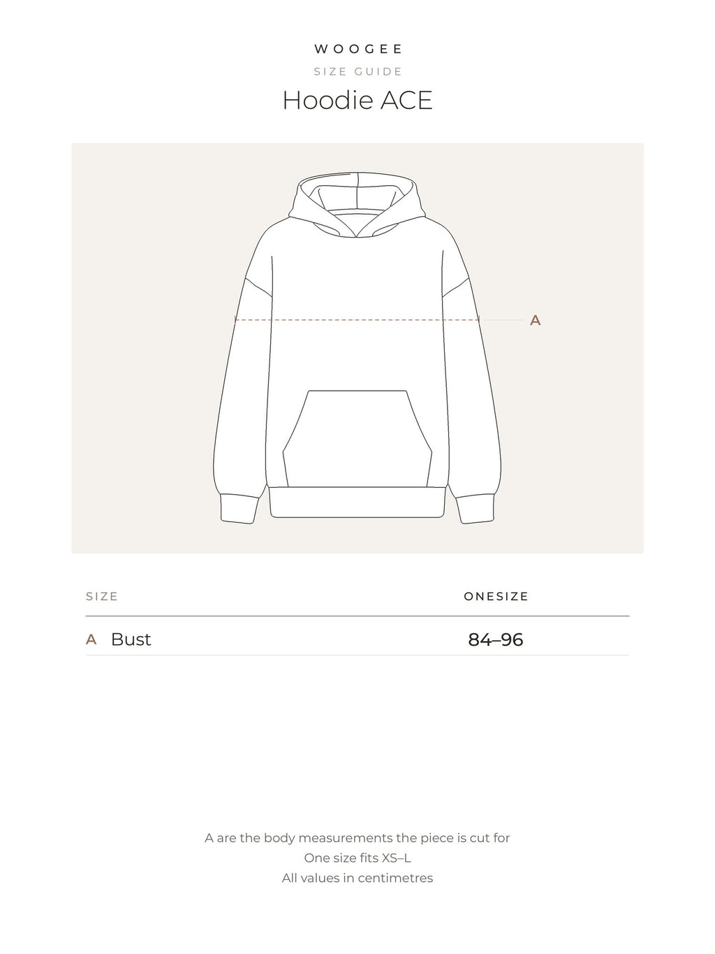 Size & fit — White — Butter — Sky Blue — WOOGEE