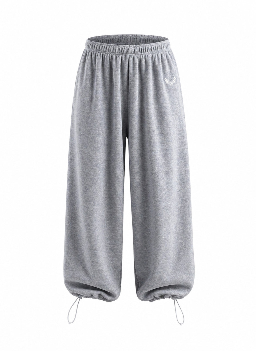 Pants BAGGY VELOURS — Marl Grey — WOOGEE