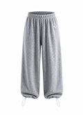 Pants BAGGY VELOURS — Marl Grey — WOOGEE