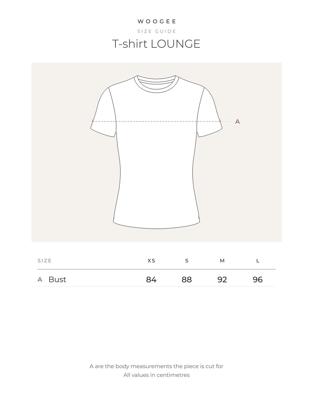 Size & fit — Grey Melange — Cream — Chocolate — Butter — Black — Nude — WOOGEE