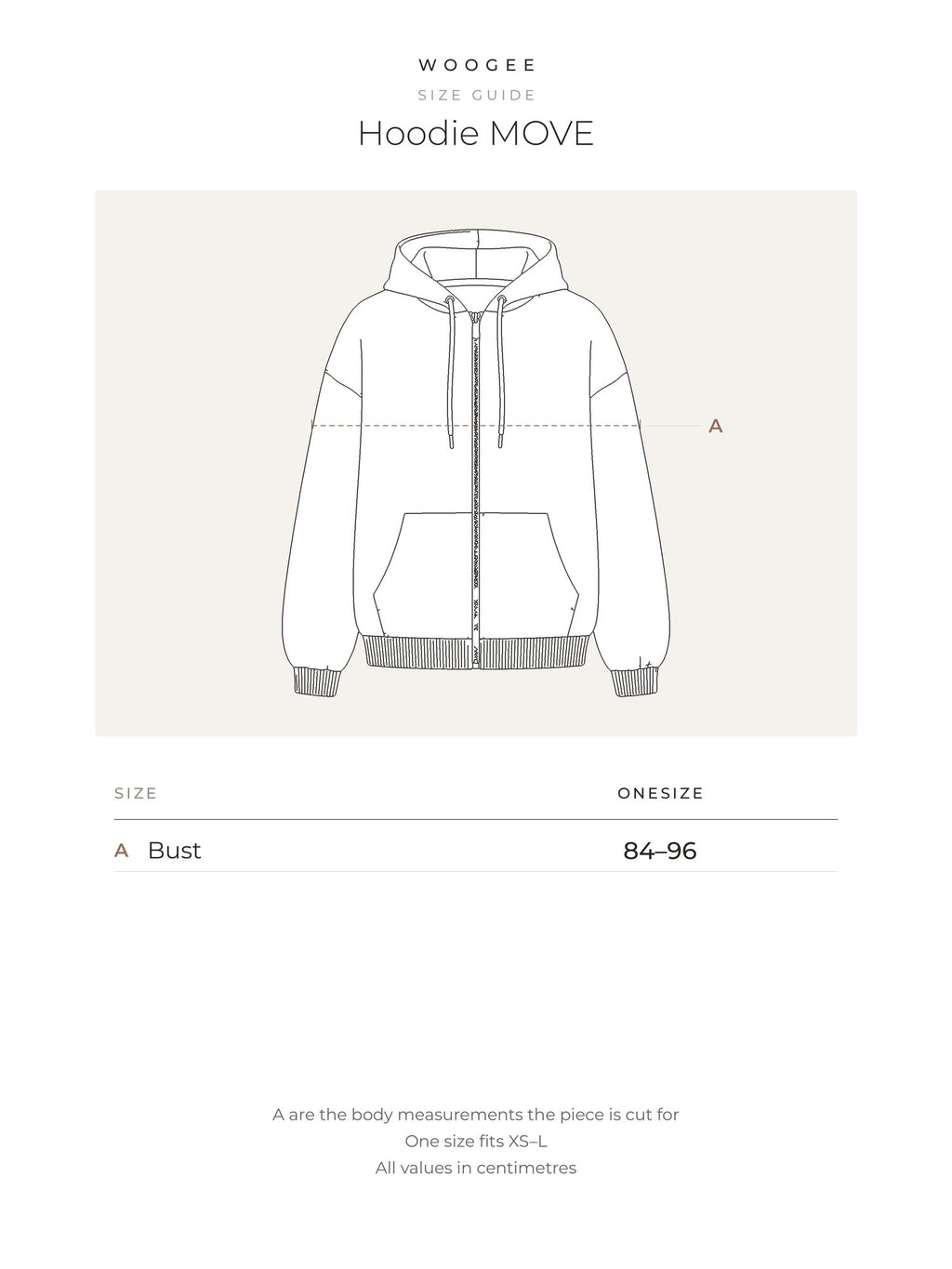 Size & fit — Grey Melange — Cream — Milky — Pink — Black — WOOGEE