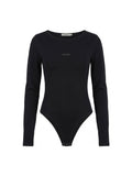 Bodysuit with Sleeves "LOUNGE light" — Black — WOOGEE
