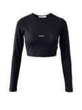 Crop Longsleeve LOUNGE — Black