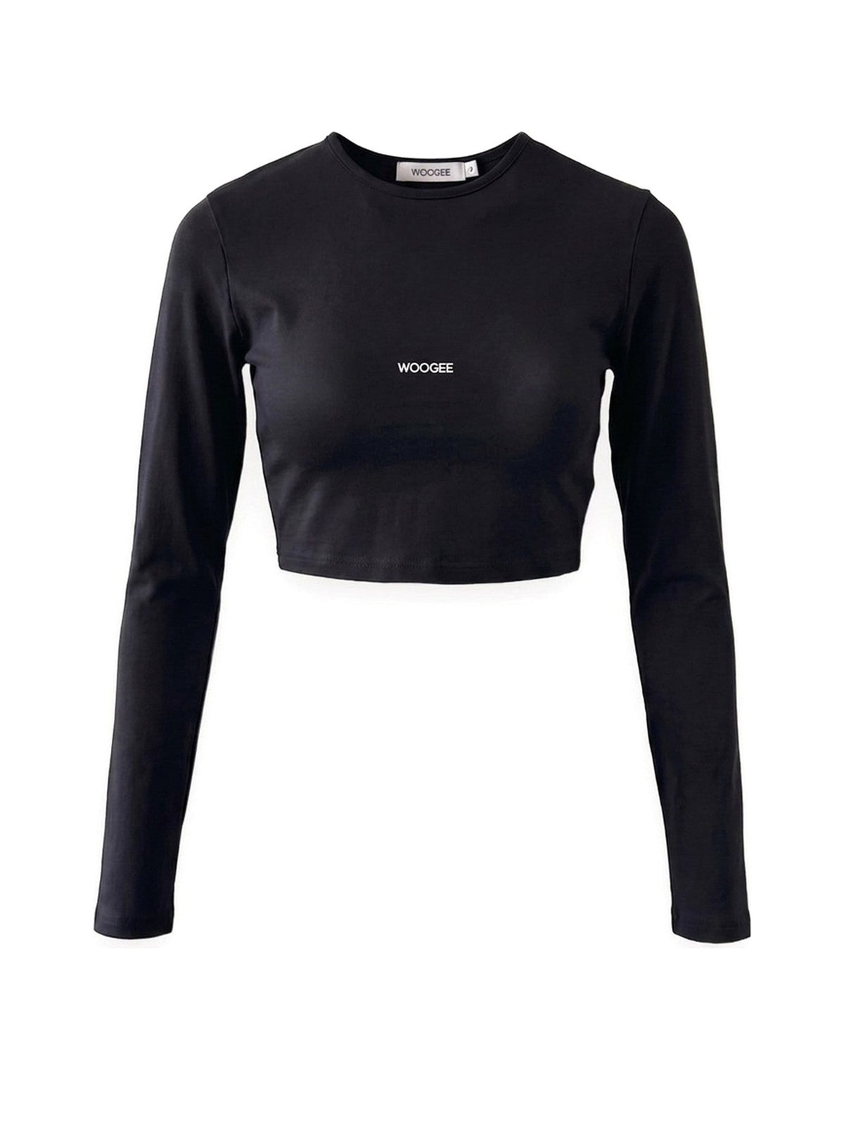 Crop top manches longues LOUNGE · Black