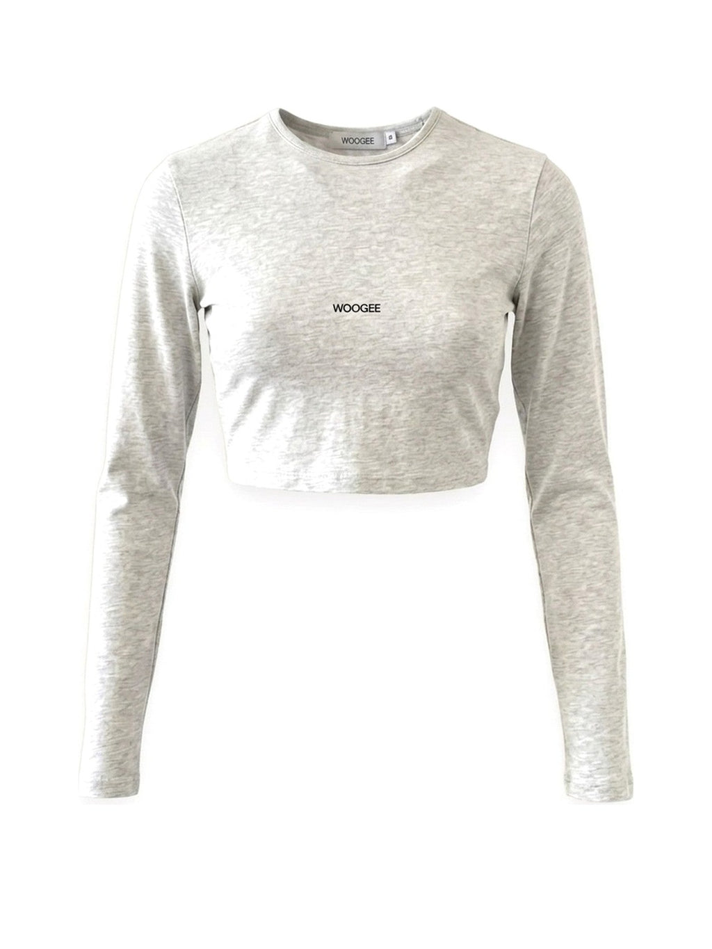 Crop Longsleeve LOUNGE — Grey Melange