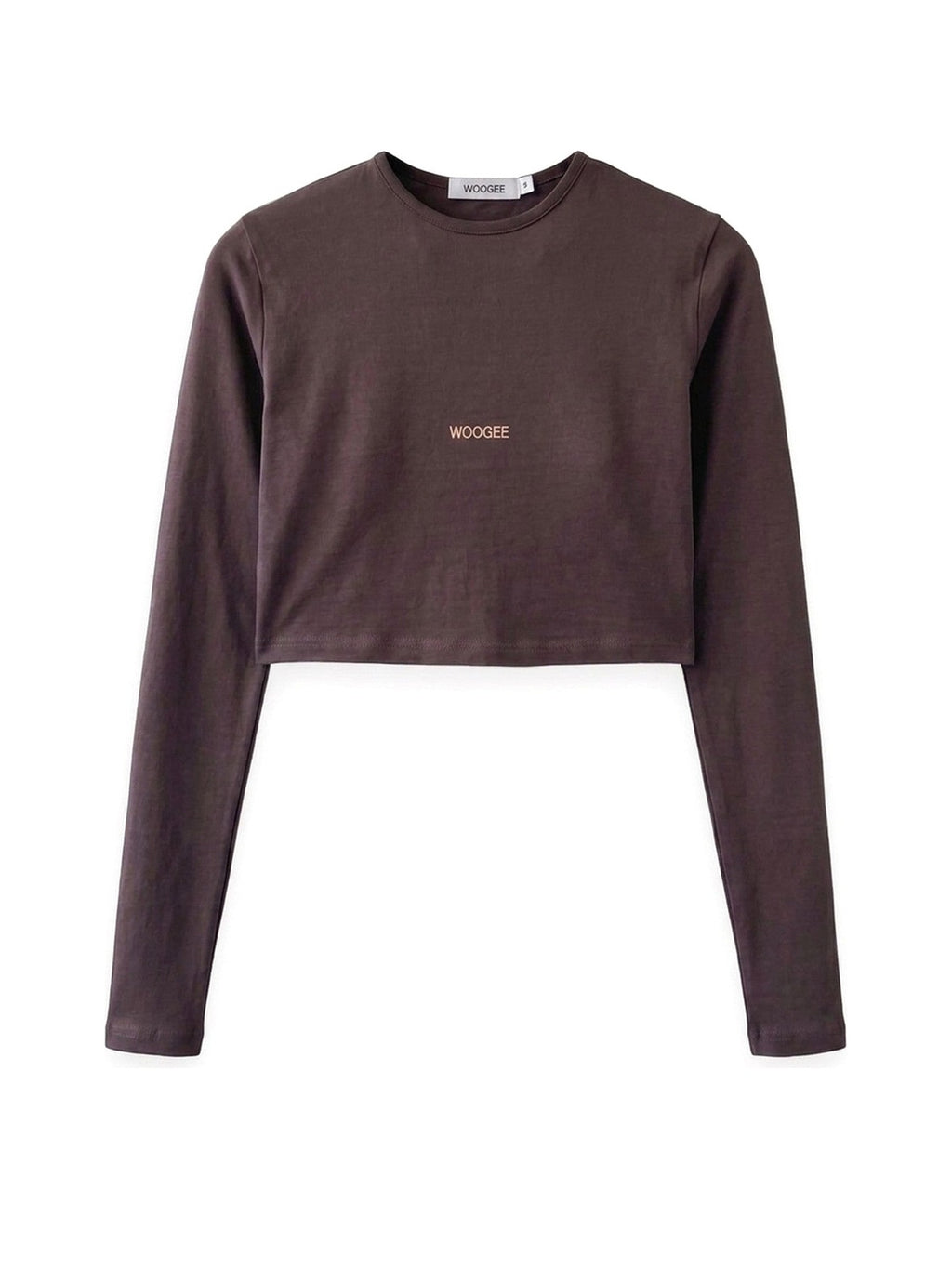 Crop Longsleeve LOUNGE — Chocolate