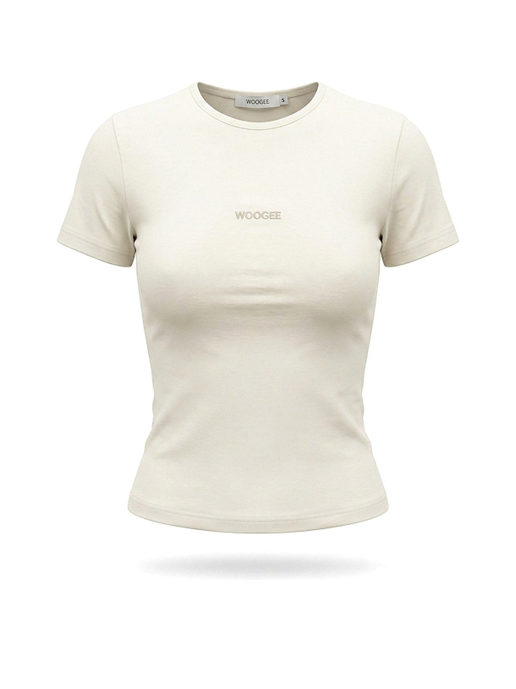 T-shirt "LOUNGE" — Cream — WOOGEE