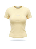 T-shirt "LOUNGE" — Butter — WOOGEE