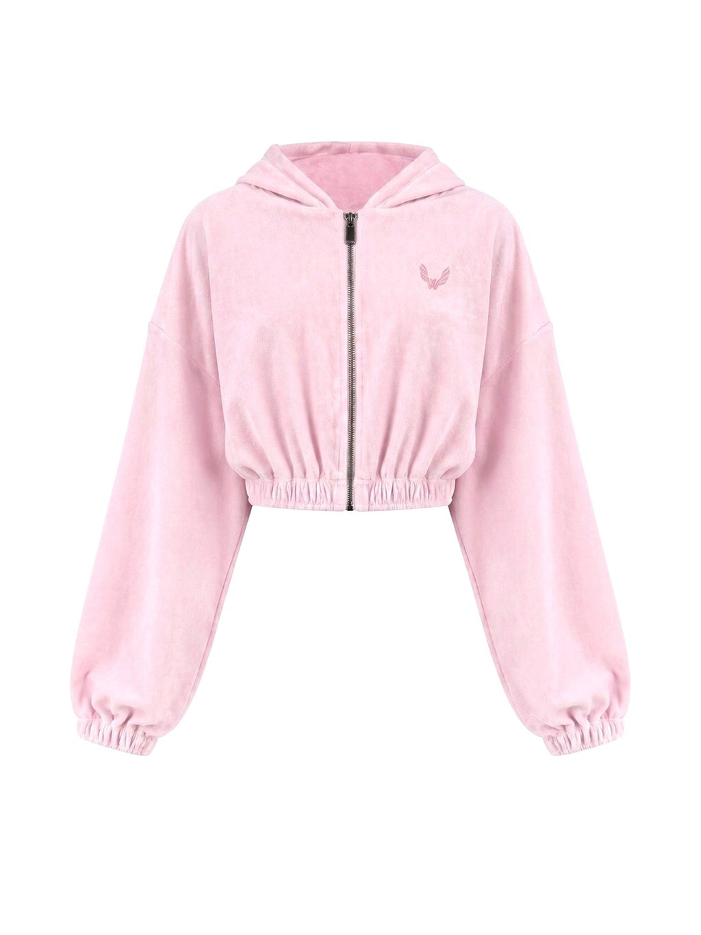Hoodie ZIP SOFTNESS — Pink — WOOGEE