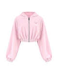 Hoodie ZIP SOFTNESS — Pink — WOOGEE