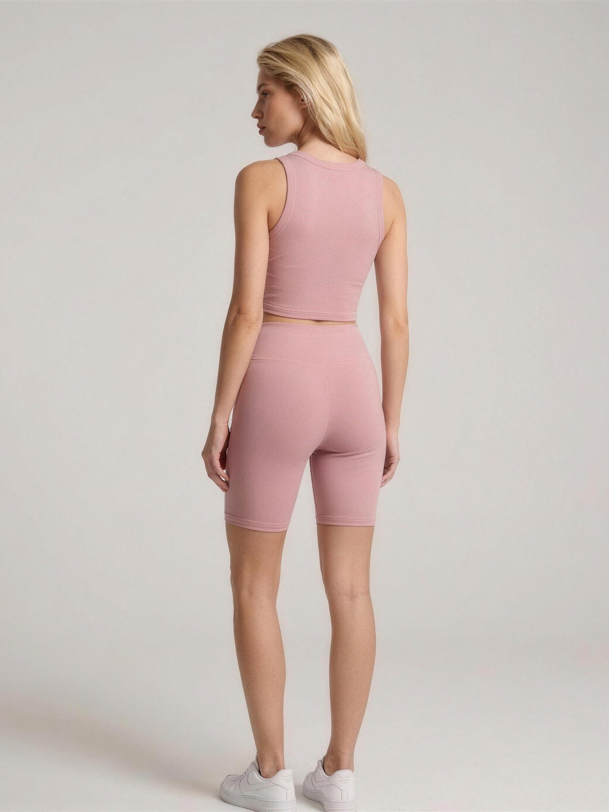 Bike Shorts TERRI — Ash Pink — WOOGEE