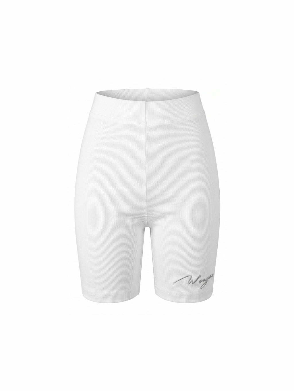 Bike Shorts "SIMPLE NEW" — Milk — WOOGEE